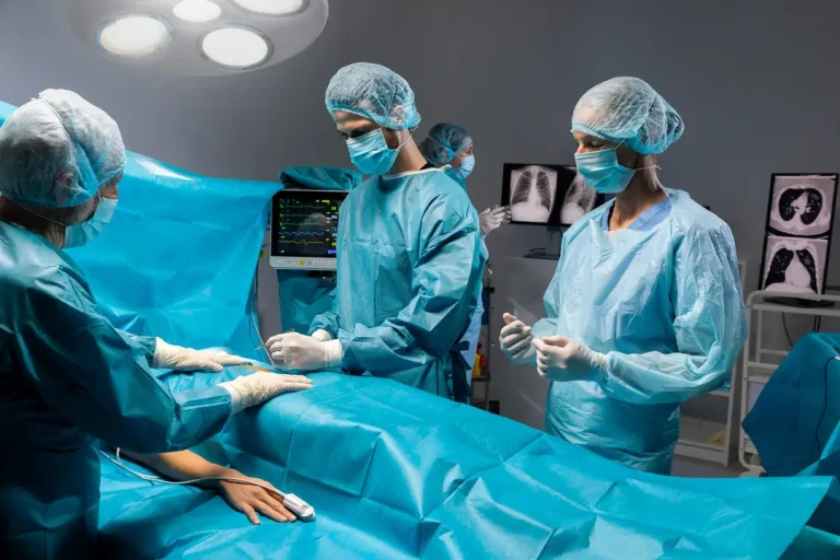 Doctors doing Urological Surgeries with special Equipments